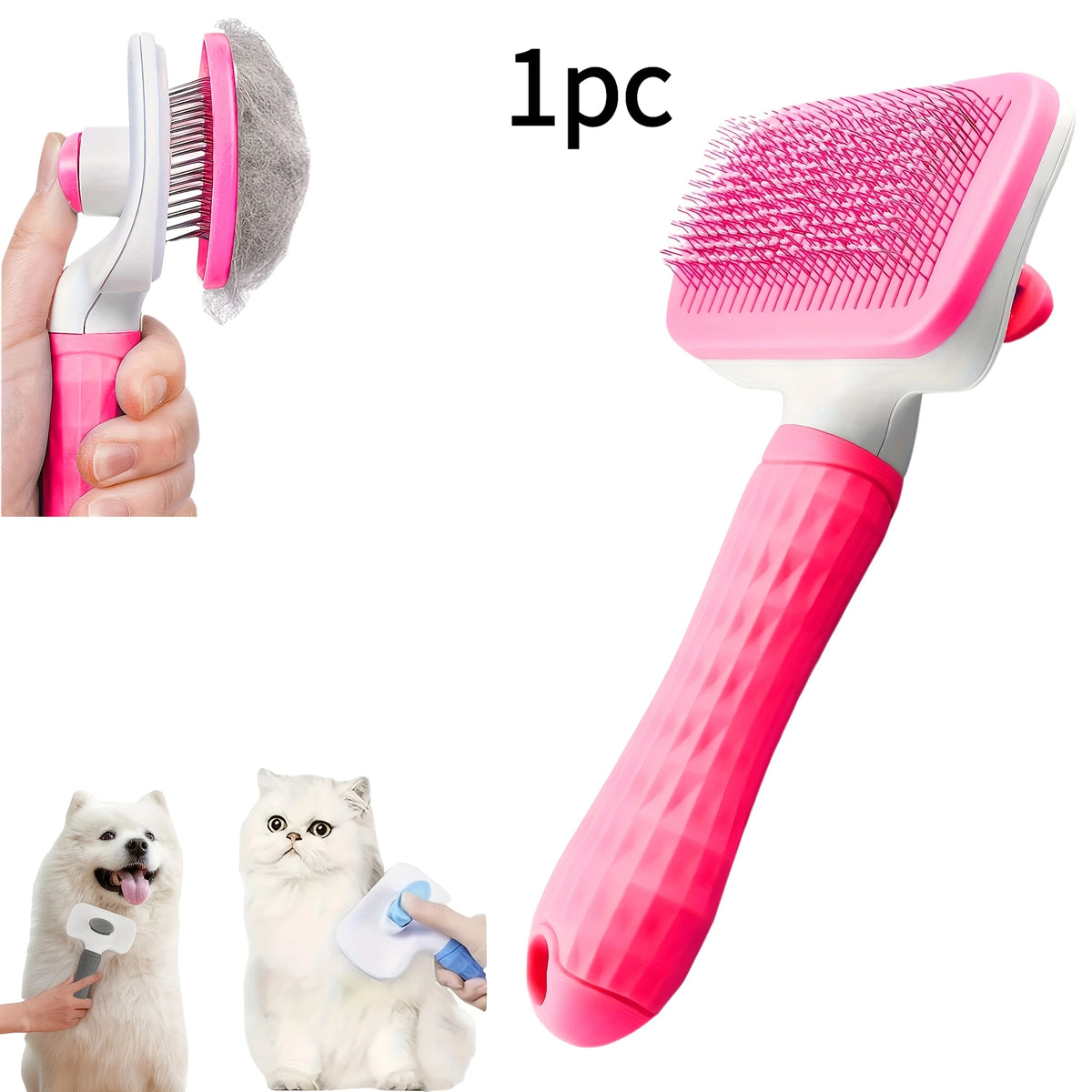 🐾Escova Autolimpante Petnoma – Remove Pelos com um Clique