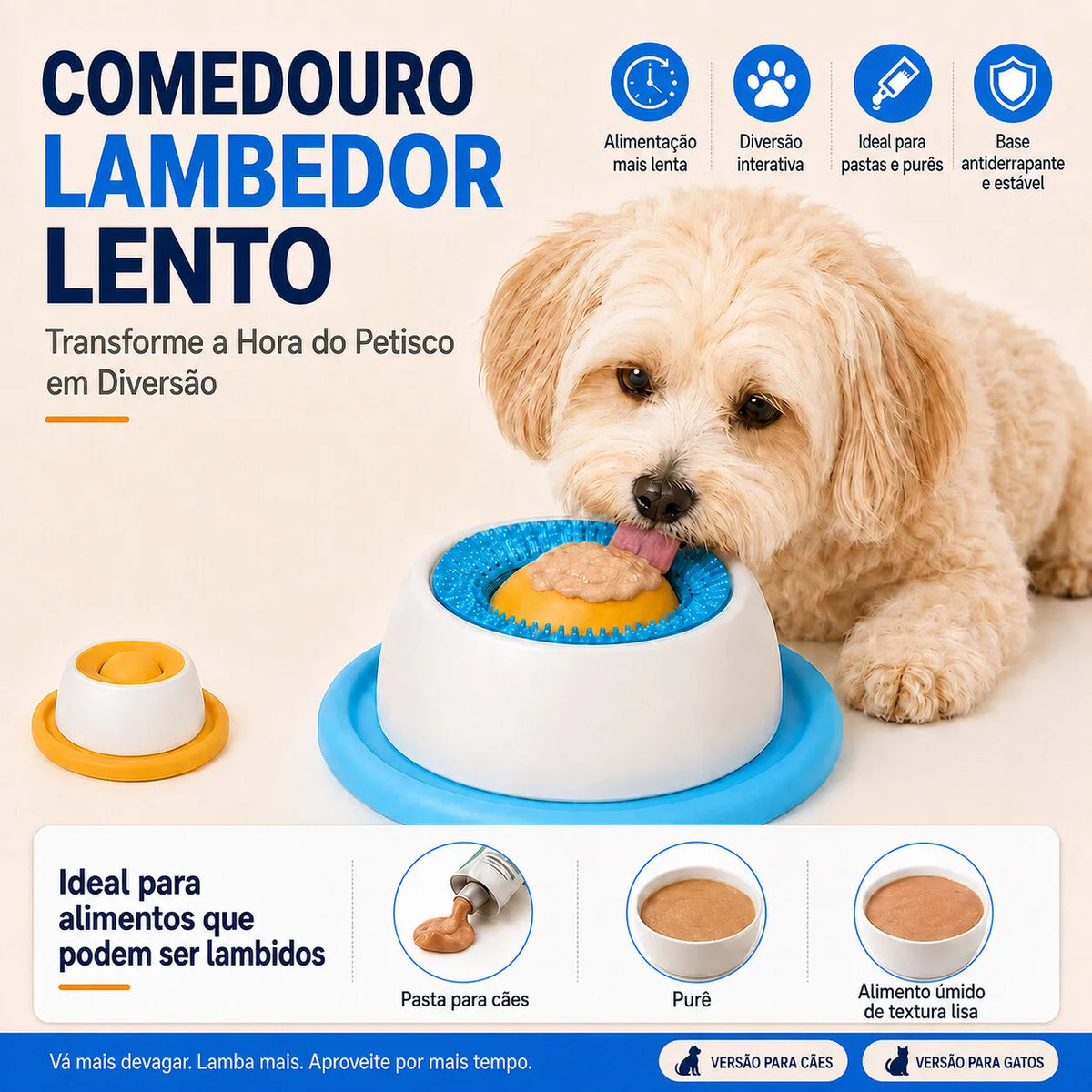 Tapete Interativo Petnoma™ – Mais Diversão na Hora do Petisco