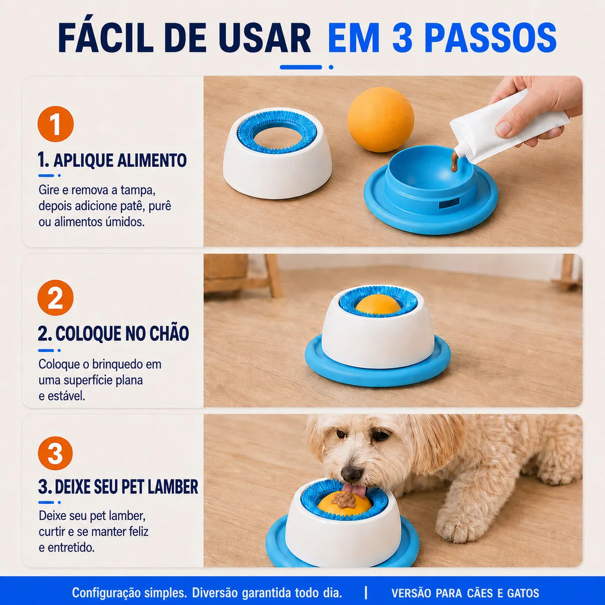 Tapete Interativo Petnoma™ – Mais Diversão na Hora do Petisco