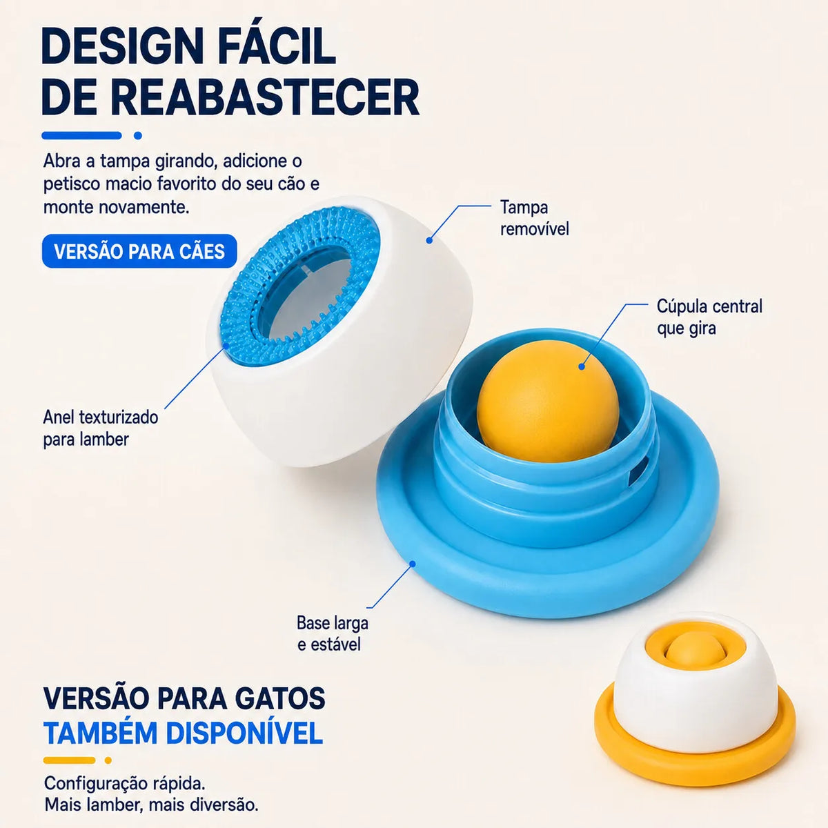 Tapete Interativo Petnoma™ – Mais Diversão na Hora do Petisco